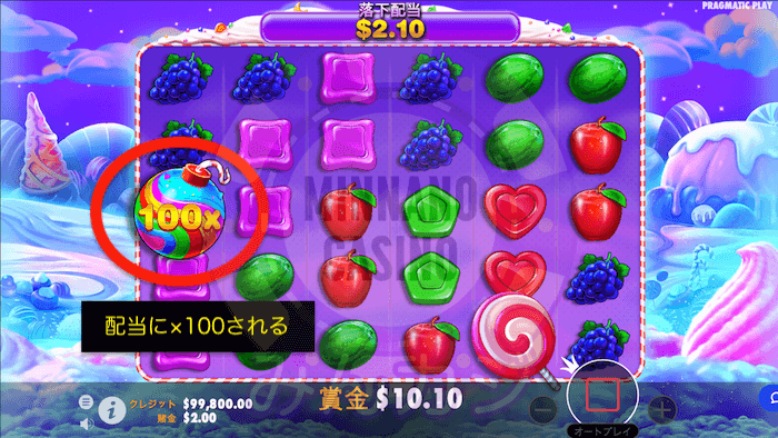 スイートボナンザ(Sweet Bonanza)の遊び方
