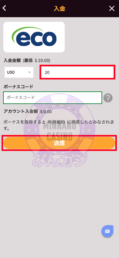 ラッキーニッキー（LuckyNiki） ecoPayzでの入金方法について