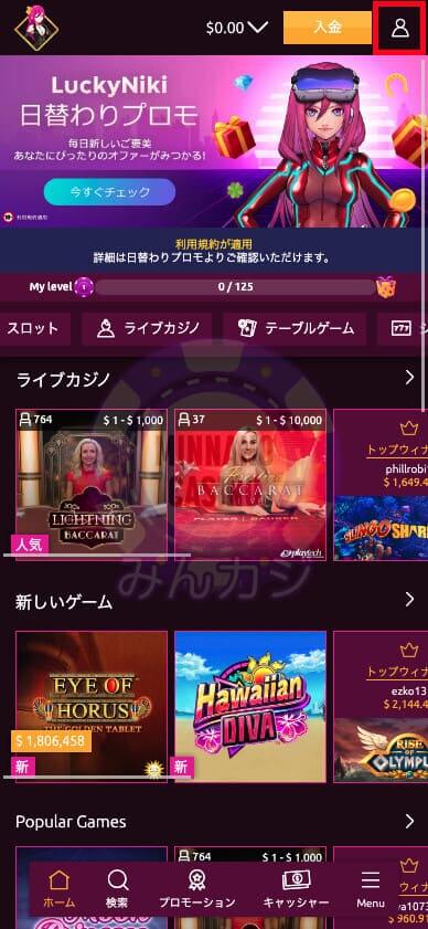 ラッキーニッキー（LuckyNiki） のVIPポイントについて