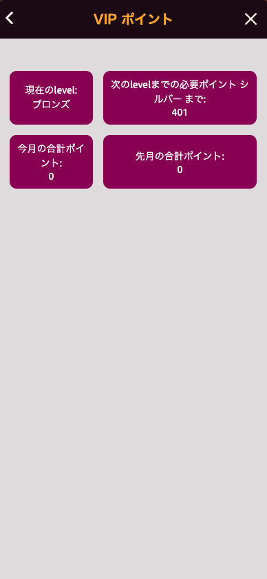 ラッキーニッキー（LuckyNiki） のVIPポイントについて