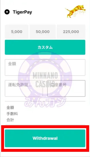 ステークカジノ(Stake)TigerPayでの入出金方法