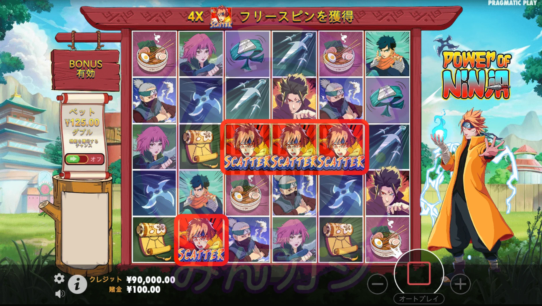 パワー・オブ・ニンジャ(Power of Ninja)の基本的な流れ(ゲームフロー)