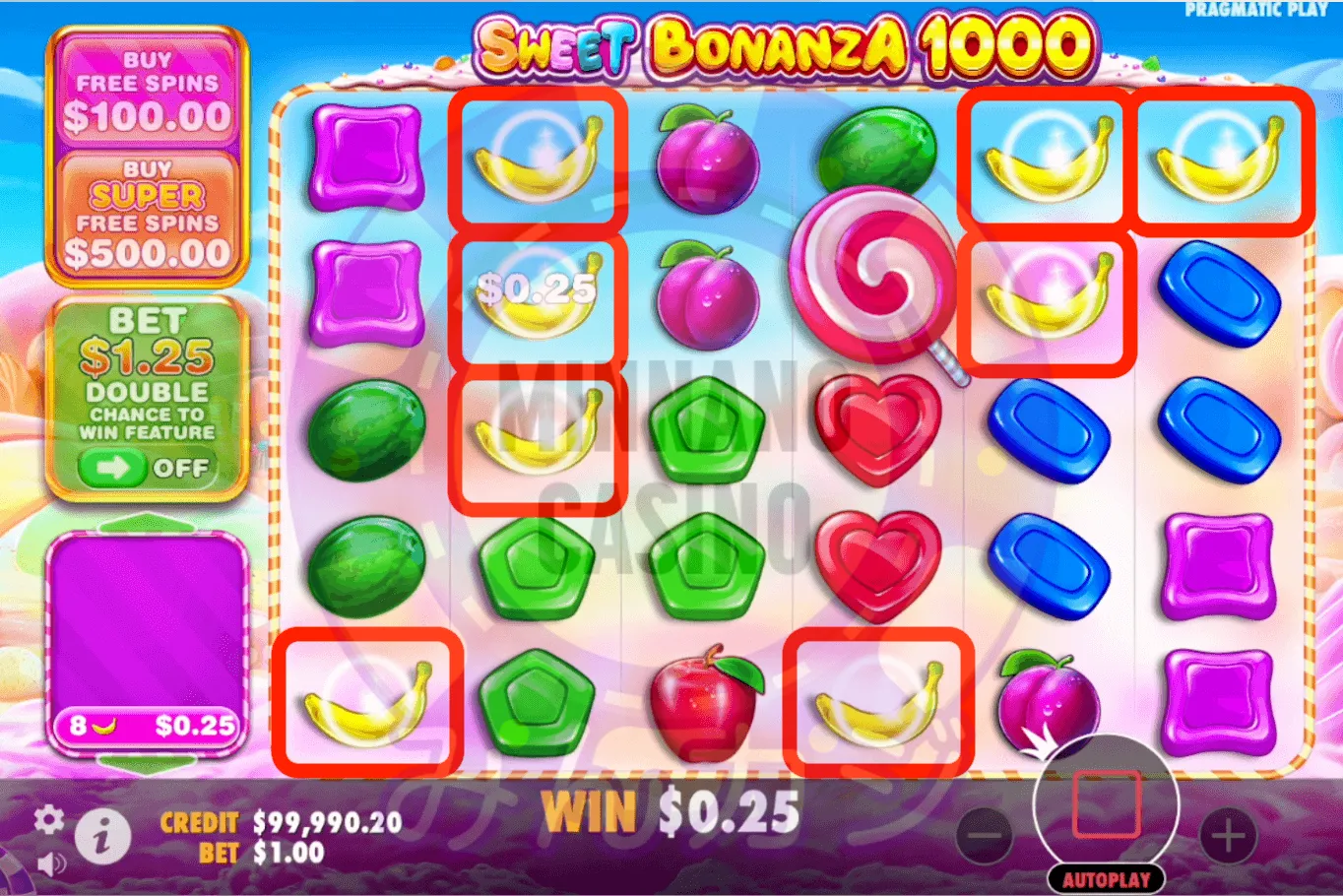 スイートボナンザ1000(Sweet Bonanza 1000)の基本的な流れ(ゲームフロー)