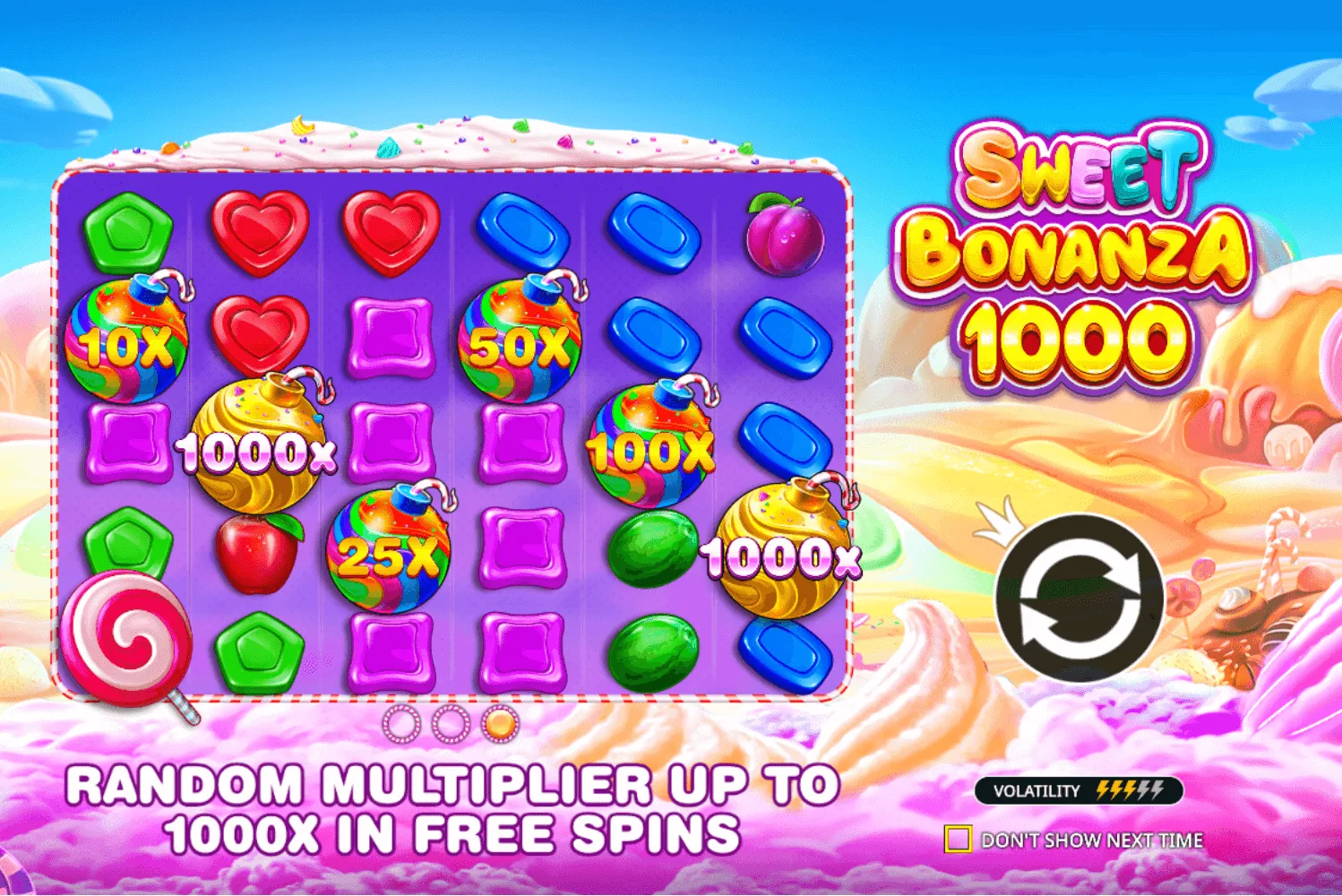 スイートボナンザ1000(Sweet Bonanza 1000)のシンボル絵柄