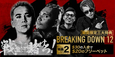 BeeBet(ビーベット)格闘技祭 ブレイキングダウン特別プロモーション開催中!